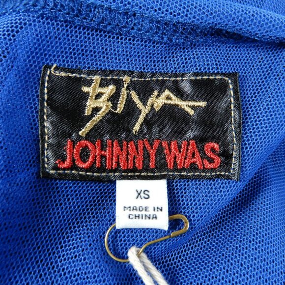 JOHNNY WAS Mazzy Maxi DRESS Size XS Embroidered Mesh V-Neck Sleeveless NEW $318 - Picture 6 of 11